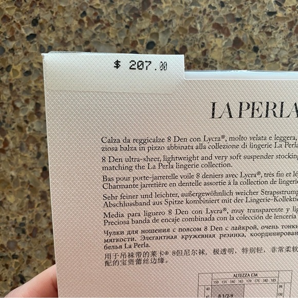 La Perla White Suspender Stockings - Picture 4 of 5